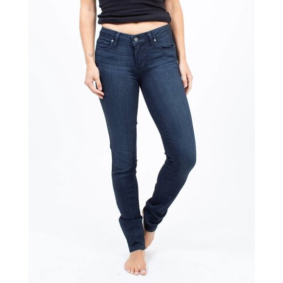 Paige Womens Dark Wash Skyline Skinny Jeans Size 29 - Picture 1 of 11